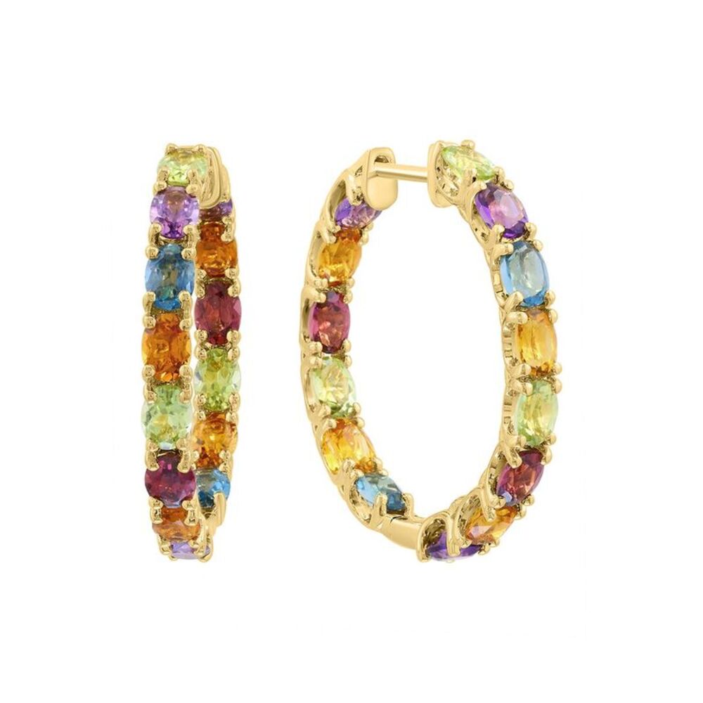 Effy Fine Jewelry Plated 4.00 Ct. Tw. Multi Gemstone Earrings